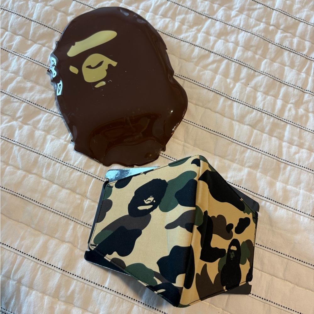 BAPE A Bathing Ape Camo Face Mask